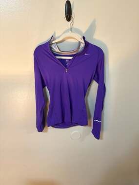 Nike Dri-Fit Women's Element 1/2 Zip Running Pullover Purple XS